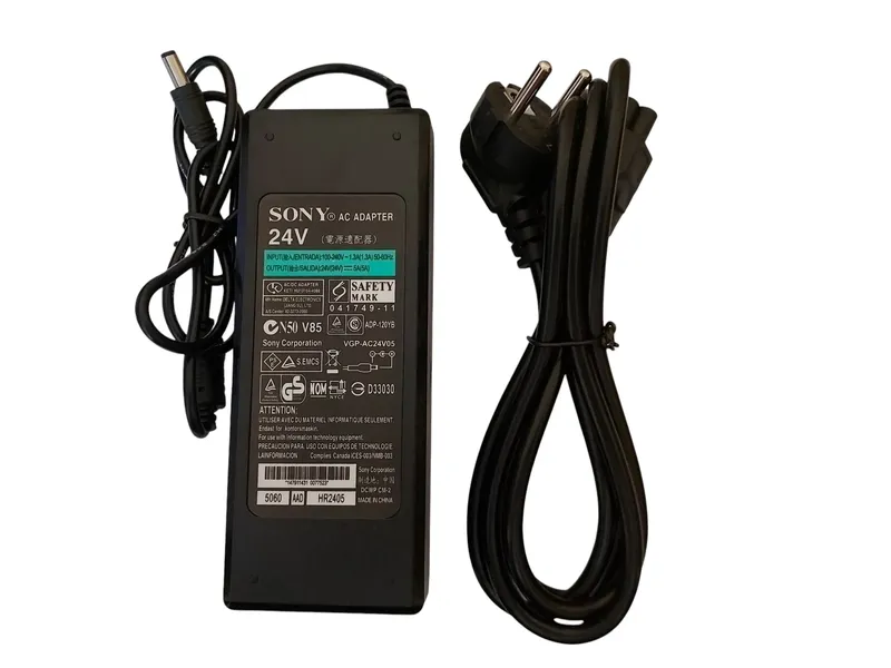 SONY 24V 5A Power Adapter with Single Jack and Power Cable