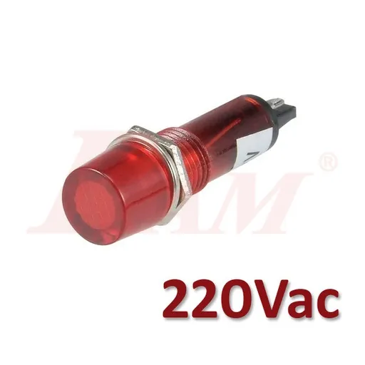 XD10-3 AC220V Red Panel Pilot Light 10mm