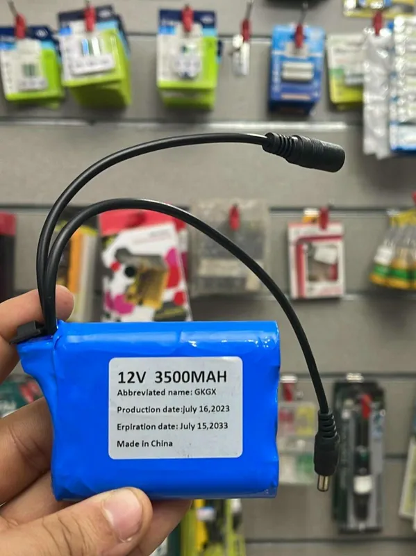 12V 3500mAh Rechargeable Li-ion / Li-Polymer Battery Pack