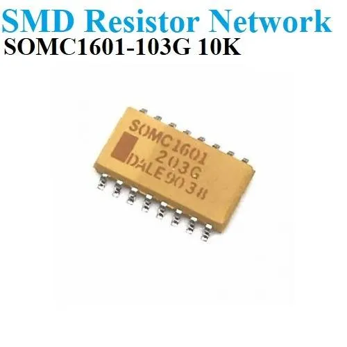 SOMC1601-103G 10kΩ Resistor Network SMD x15 Bussed