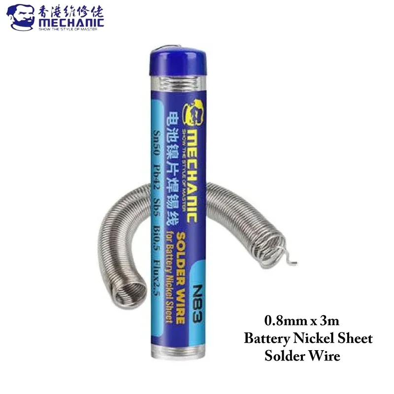 MECHANIC N83 Nickel Sheet Soldering Wire 0.8mm