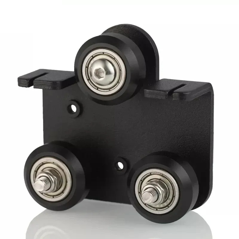 3D Printer X-Axis Carriage Plate Kit with Wheels, 20x20 mm