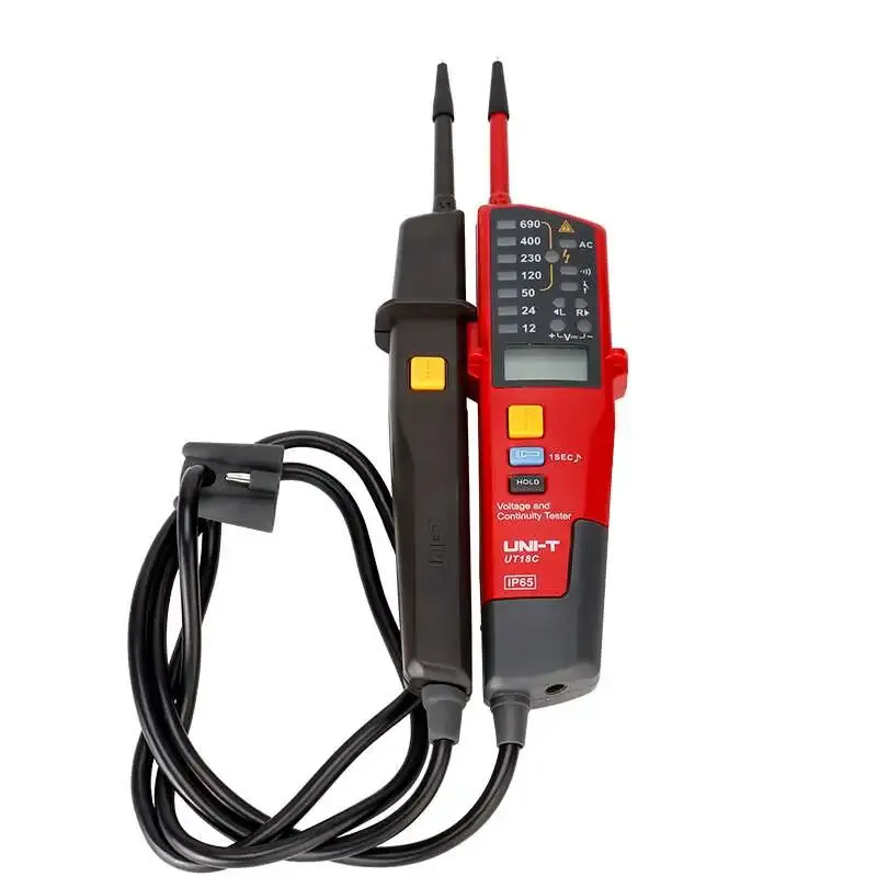فاحص الجهد والاستمرارية UNI-T UT18C بتصنيف IP65 وCAT IV 600V