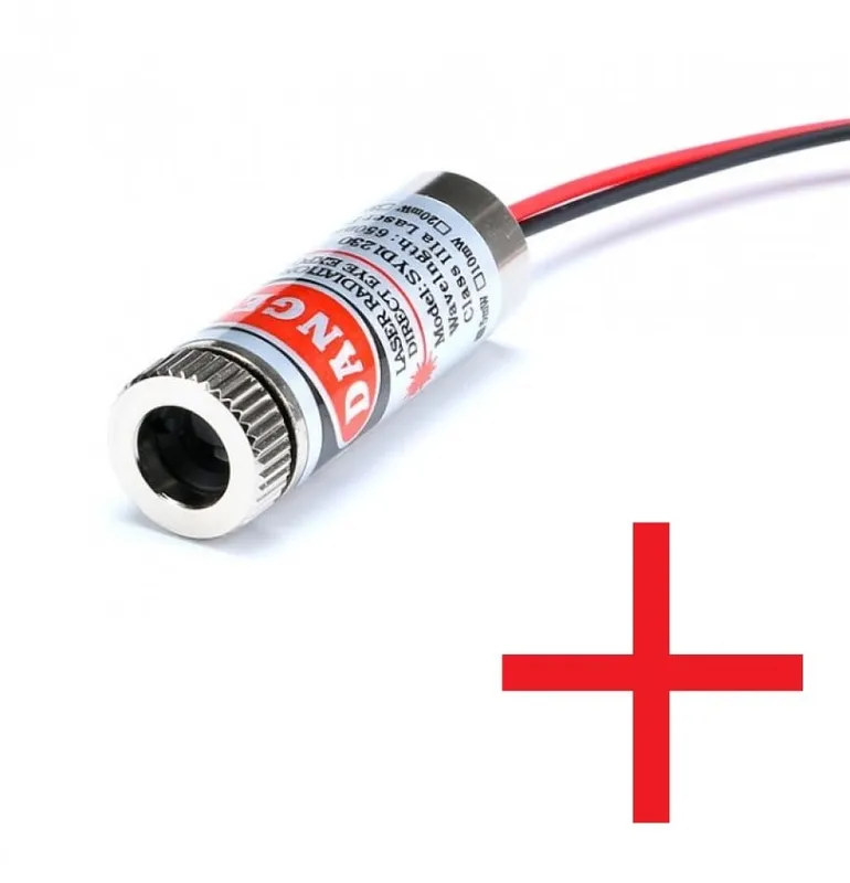 650nm 5VDC 5mW Red Cross Line Laser Module 12mm