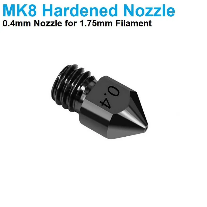 MK8 Hardened Steel Nozzle 0.4mm for 1.75mm Filament