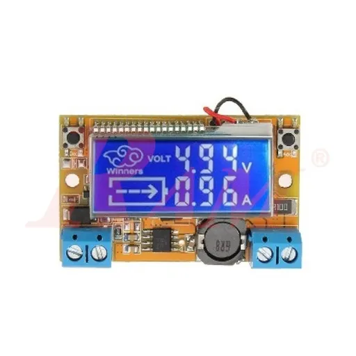 محول خفض DC-DC ‏3 أمبير بشاشة LCD من 5-23 فولت إلى 0-16 فولت