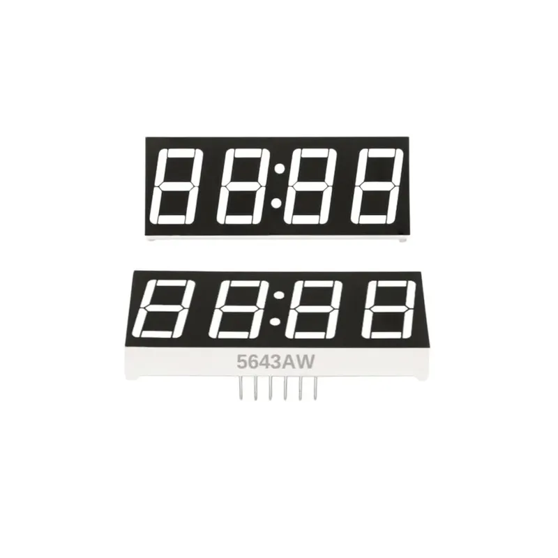 5643AW 4-Digit 0.56-Inch Clock Display, Common Cathode, White