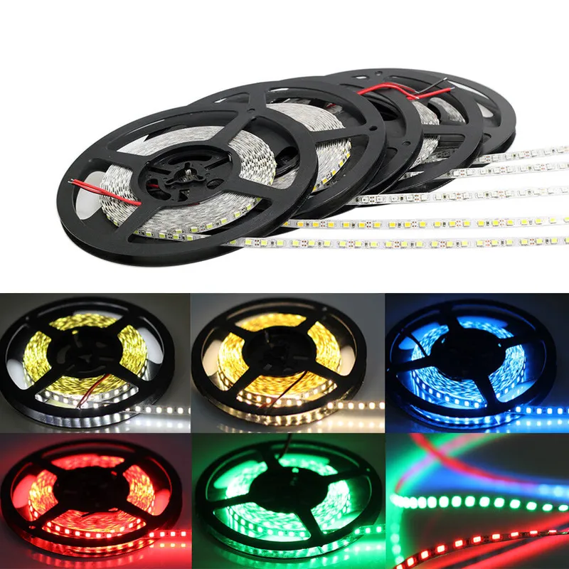 شريط LED ‏2835 ‏120 مصباح/م ‏12 فولت ‏5 م غير مقاوم للماء