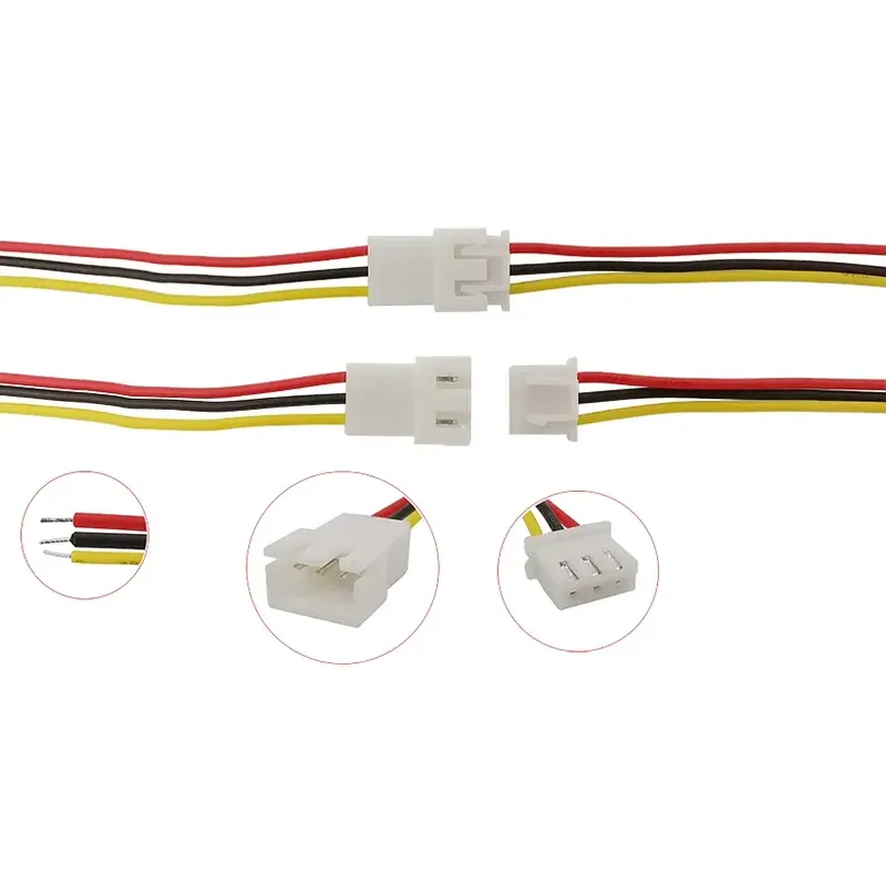 JST XH 3-Pin Male & Female Connector Plug with 20cm Wire