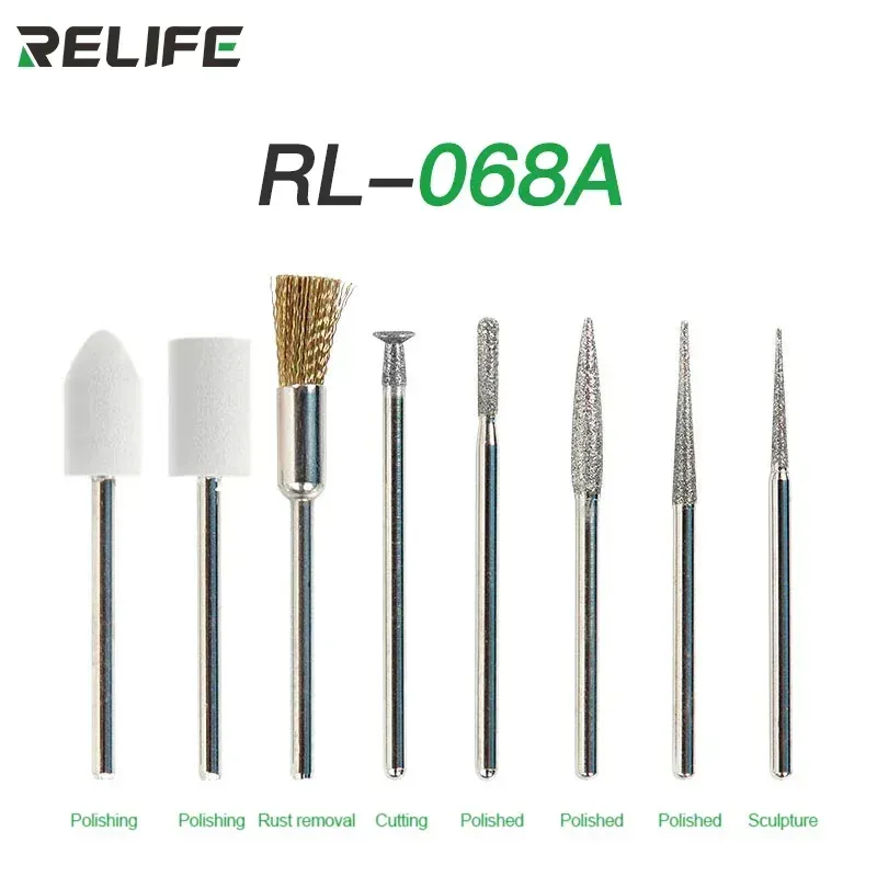 طقم رؤوس تجليخ RELIFE RL-068A لإصلاح معالج الهاتف