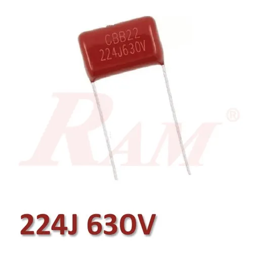 224J 630V Polypropylene Film Capacitor 0.22uF (CBB)