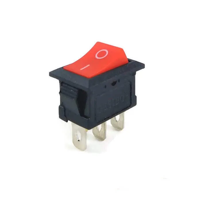 KCD1 Rocker Switch 3-Pin ON/OFF with LED, 6.5A 250V