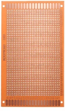 Stripboard Veroboard 90x145mm Single Side 2.54mm Pitch, Cut in Middle