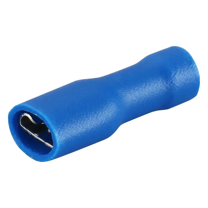 FDFD2-250 Blue Female Insulated Blade Terminal 6.35mm AWG 16-14
