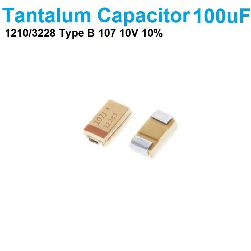 1210 Type B Solid Tantalum SMD Capacitor 100uF 10V