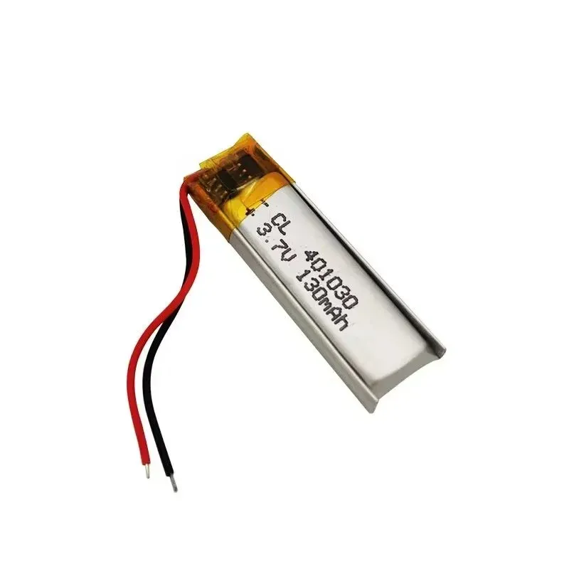 401030 LiPo Rechargeable Battery 3.7V 180mAh Slim Cell with Wires