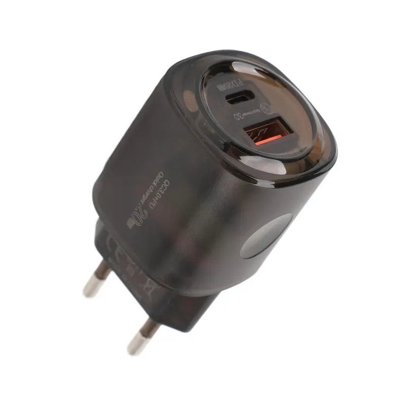 SUPER 20W Dual USB-A & USB-C Charger, QC3.0 and PD