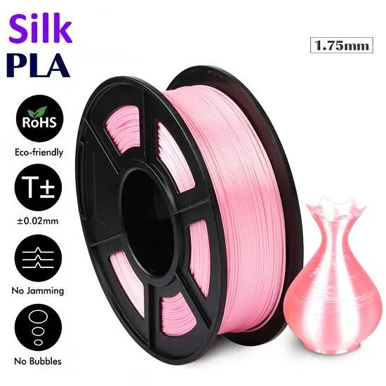 UGE PLA Silk Filament 1.75mm Pink 1kg