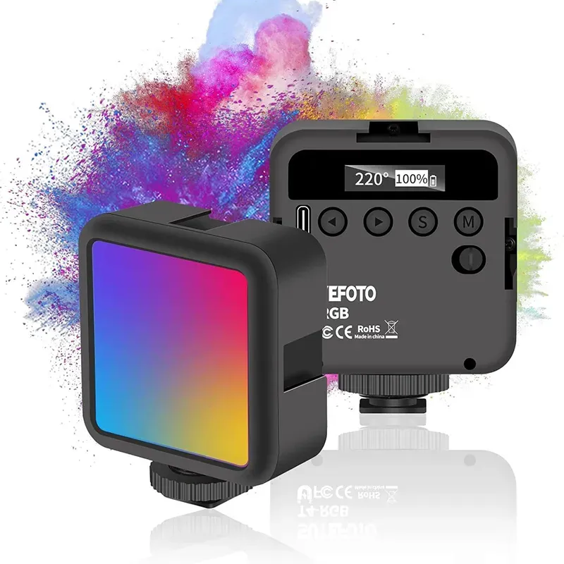 SUTEFOTO T4 RGB LED Video Light 6W, 2500K-9000K