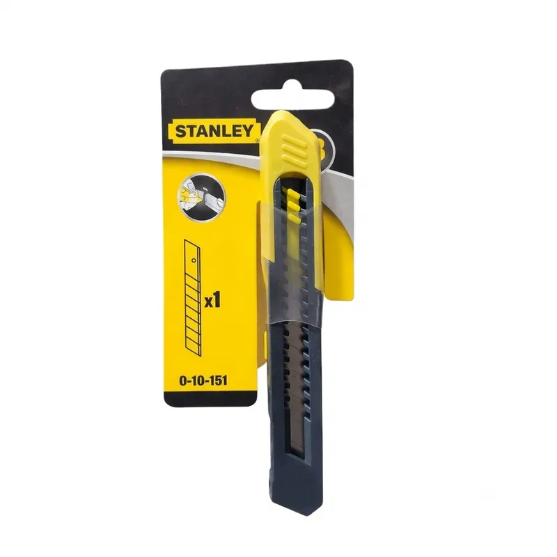 سكين قطع STANLEY 0-10-151 احترافي بشفرات مكسورة بعرض 18 مم