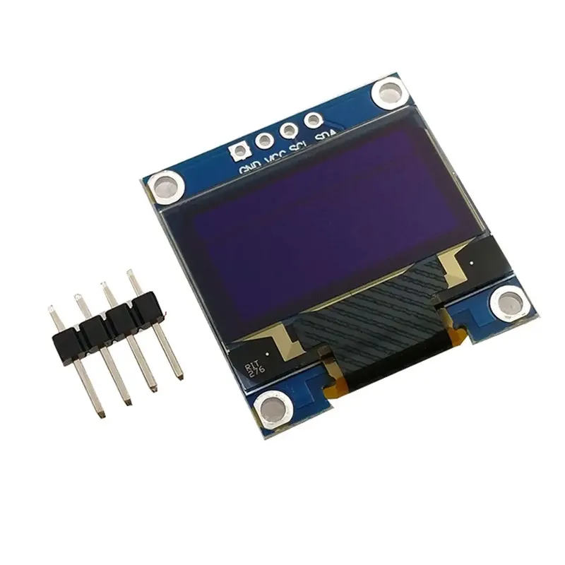 0.96-inch Blue I2C OLED Display 128x64 (SSD1306)