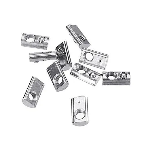 M4 T-Nut Roll Ball Spring Nut for 4040 Profile, 10 pcs