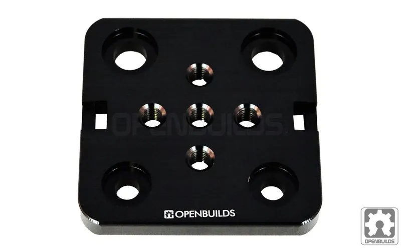 Openbuilds Mini V Gantry Plate 50x50mm 6.35mm Black