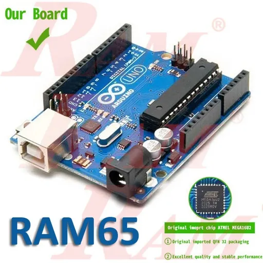 Arduino UNO Rev3 Compatible Board (RAM65) with ATmega328 & MEGA16U2