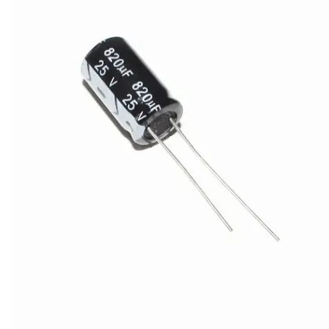 820µF 25V Radial Electrolytic Capacitor 10x17mm THT