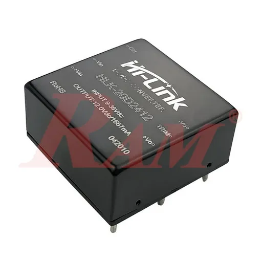 وحدة DC-DC من Hi-Link بقدرة 20 وات ودخل 9-36 فولت URB2412YMD-20WR3