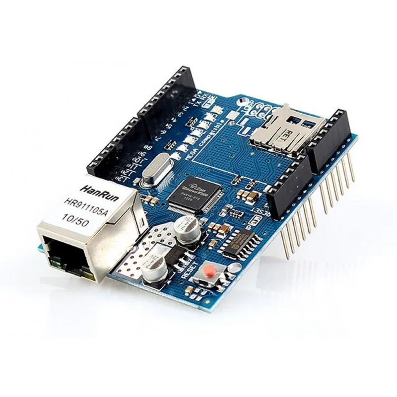 Arduino Ethernet Shield with W5100 and microSD Slot