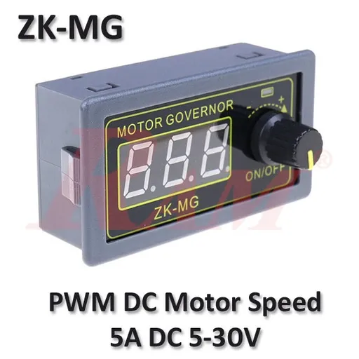 ZK-MG PWM 5A 150W Motor Speed Controller 5V to 30V Panel Mount