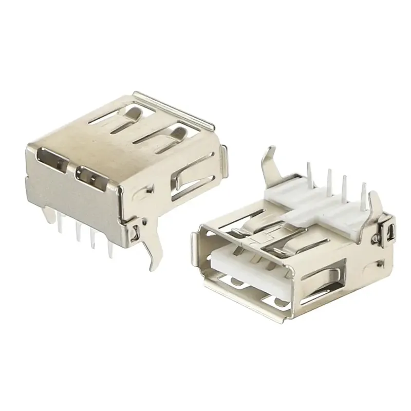 USB-231-ARY Right-Angle USB Type-A Female PCB Connector, 4-Pin