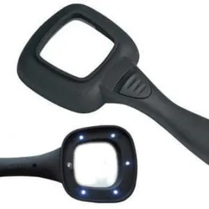 عدسة مكبرة يدوية TH-600558 بتكبير 4X وست إضاءات LED