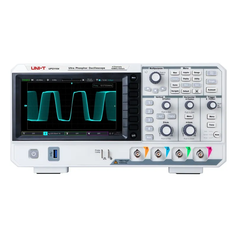 UNI-T UPO1104 4-Channel Digital Oscilloscope 100MHz 2GSa/s