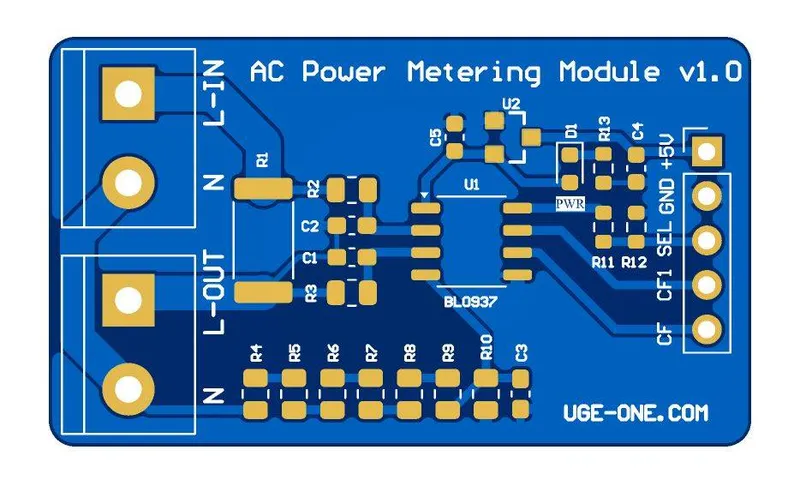 PCB Module for BL0937 AC Power Metering Chip