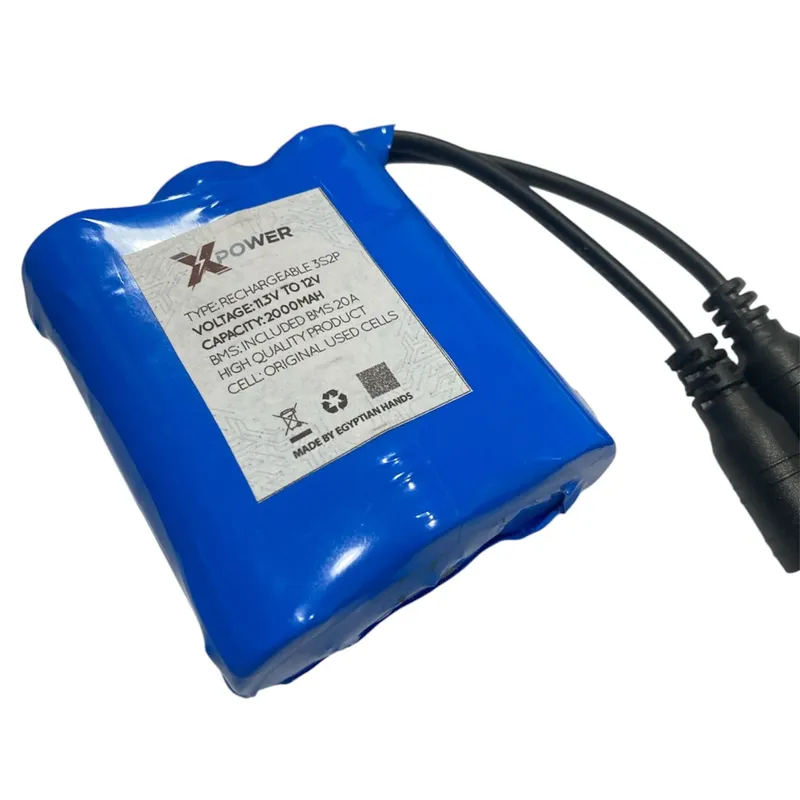 X-Power 11.3V to 12V 2000mAh Li-ion Battery Pack 3S2P with 20A BMS