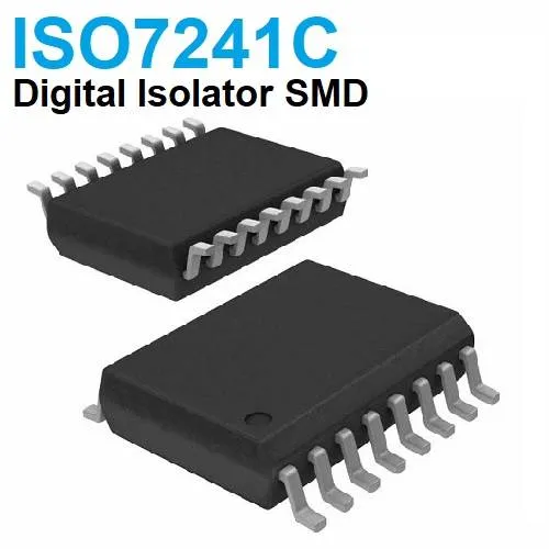 ISO7241CDW عازل رقمي رباعي القنوات بسرعة 25 ميجابت في الثانية