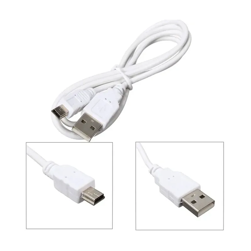 كابل BESTON UC-M5P من USB-A إلى Mini USB ذي 5 أطراف، 1.2 متر، أبيض