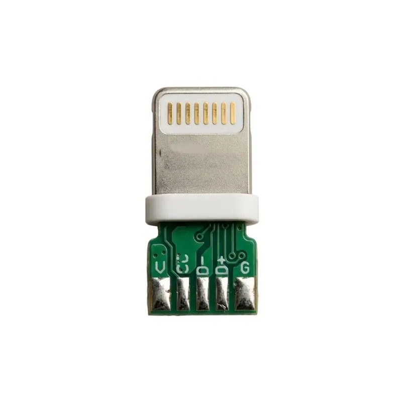 Lightning 8-Pin Male Solder Wire Adapter, 5-Pin, PD 12W