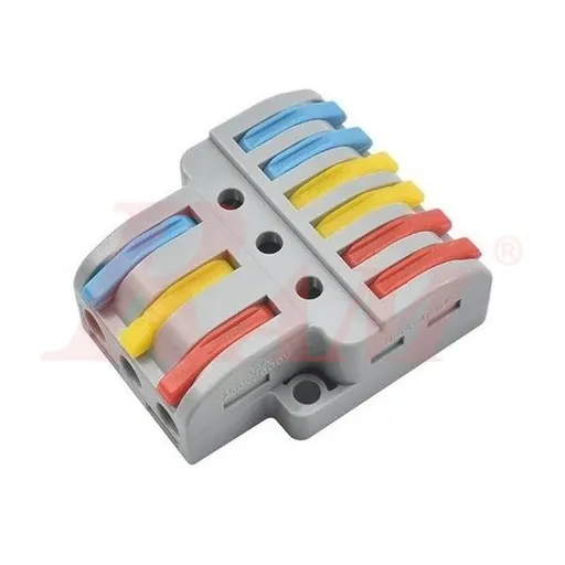 WAGO LT-633 Panel-Mount Wire Connector, 3-In 6-Out