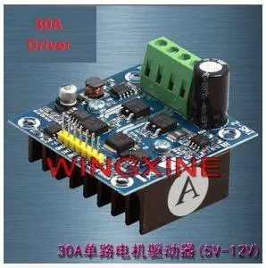 درايفر محرك تيار مستمر أحادي 30 أمبير بجسر كامل لسيارات Arduino الروبوتية