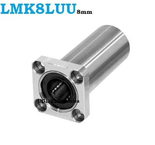 LMK8LUU 8mm Long Square Flange Linear Ball Bearing