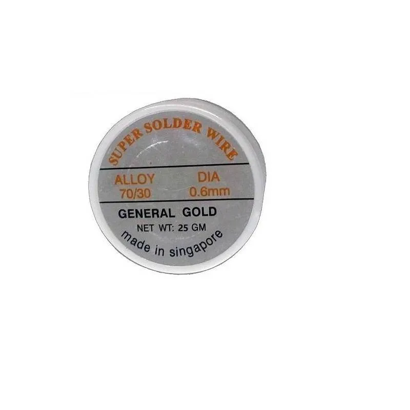Soldering Wire 70/30 0.6mm 2.5% Flux 25g