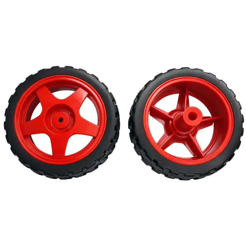 OSEPP LS-00161 2.55in Press Fit Robot Wheel (2-Pack)