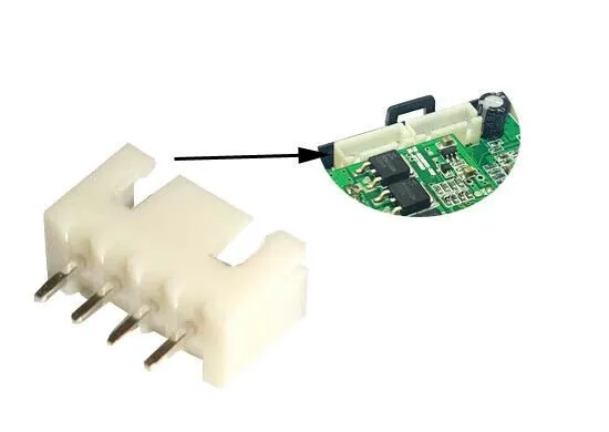 JST XH 2.54mm 4-Pin Polarized Male PCB Header (XH-4A)
