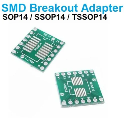 لوحة محول SMD لشرائح SOP14 وSSOP14 وTSSOP14