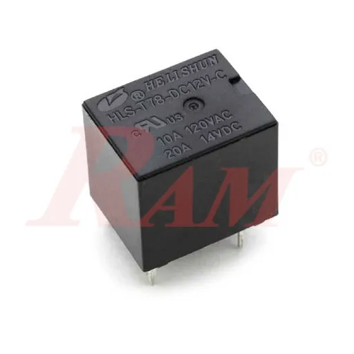 مرحل HELISHUN مصغّر موديل HLS-T78-DC12V-C بجهد ملف 12 فولت وخمسة أطراف