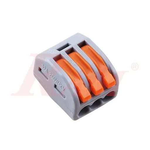 WAGO PCT-213 3-Pole Lever Wire Connector (0.08–2.5 mm²)