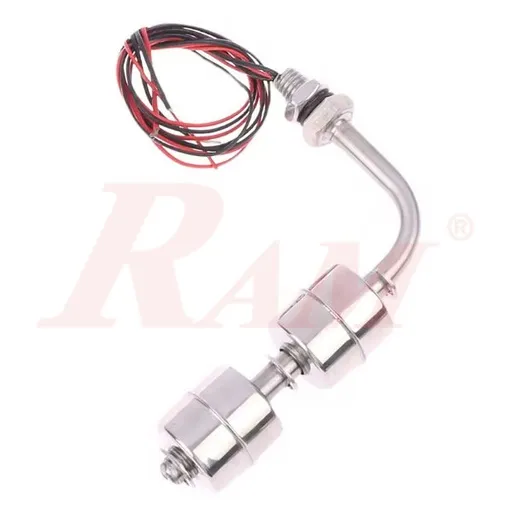90° L-Type Stainless Steel 100mm Double Float Tank Level Switch